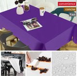 3 Pack Premium Disposable Plastic Purple Tablecloth ( 54"x 108" ) Rectangle Table Cover for Wedding, Party, Banquet, Burgundy