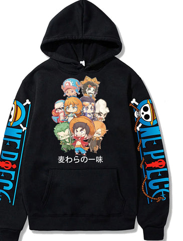 Cute cartoon print unisex hoodie